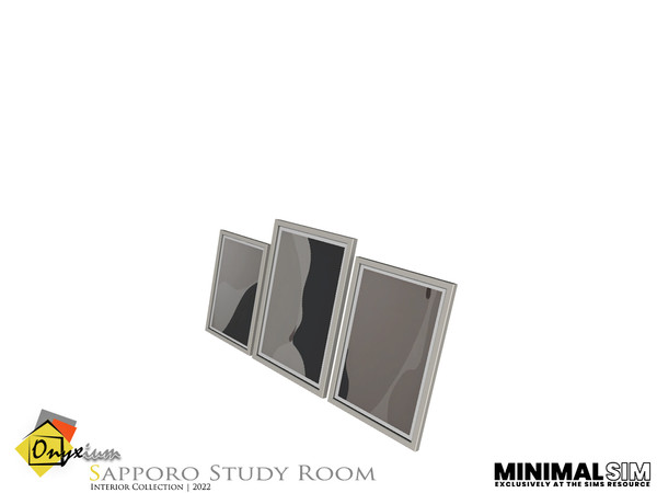 Sims 3 — MinimalSIM | Sapporo Painting Frames by Onyxium — Onyxium@TSR Design Workshop Study Room Collection - Belong To