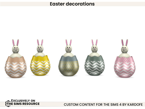 Sims 4 — kardofe_Easter decorations_Bunny in egg by kardofe — Beautiful Easter decorations to decorate the garden.