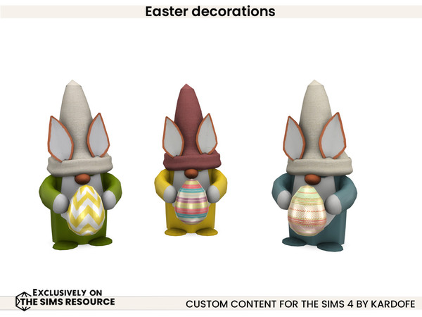 Sims 4 — kardofe_Easter decorations_Bunny with egg 2 by kardofe — Beautiful Easter decorations to decorate the garden.