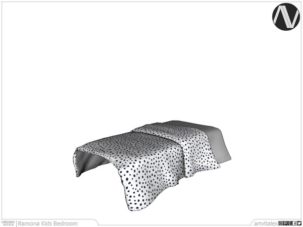 Sims 3 — Ramona Bed Blanket by ArtVitalex — Bedroom Collection All rights reserved - Belong to 2024 ArtVitalex@TSR -