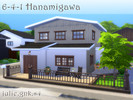 Sims 4 — 6-4-1 Hanamigawa - No CC by juliegnks4 — This small 2-storey house, placed at the foothills of Mt. Komorebi, is