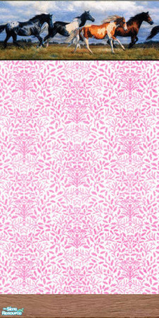 Sims 2 — Wild Hearts by daniel477 — A lovely wallpaper, ideal for a girl's bedroom.