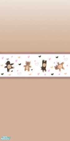 Sims 2 — Teddy Bear Nursery Set - Wallpaper by lym — Teddy Bear Wallpaper, part of my Teddy Bear Nursery Set.