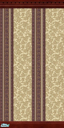 Sims 2 — D2DIvy Stripes - Red by D2Diamond — Ivy designed with stripes with both light and dark crown and kick molding.