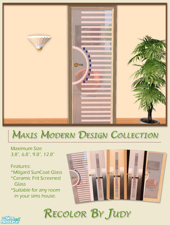 Sims 2 — Judy Modern Door Collect 1 - Door 5 by judyhugsnoopy — A unique and modern design door is really suitable for