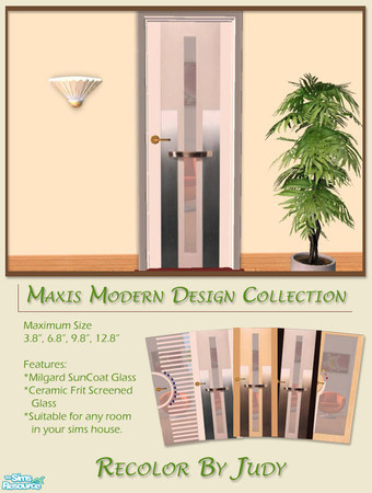 Sims 2 — Judy Modern Door Collect 1 - Door 3 by judyhugsnoopy — A unique and modern design door is really suitable for