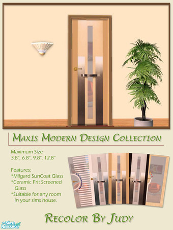 Sims 2 — Judy Modern Door Collect 1 - Door2 by judyhugsnoopy — A unique and modern design door is really suitable for you