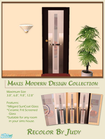 Sims 2 — Judy Modern Door Collect 1 - Door1 by judyhugsnoopy — A unique and modern design door is really suitable for you