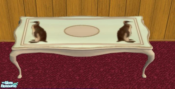 Sims 2 — Wildlife Living Penguin - Coffee Table by Javanny — This is the matching penguin coffee table. Hope you enjoy!