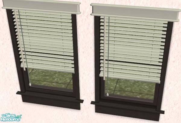 Sims 2 — Wildlife Living Penguin - Green Blinds by Javanny — These pale green blinds are recolours of the Maxis blinds,