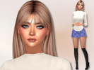 Sims 4 — Kim Denney by maedoshi — If you want to have the same sim that shown in the picture, kindly download all the cc.
