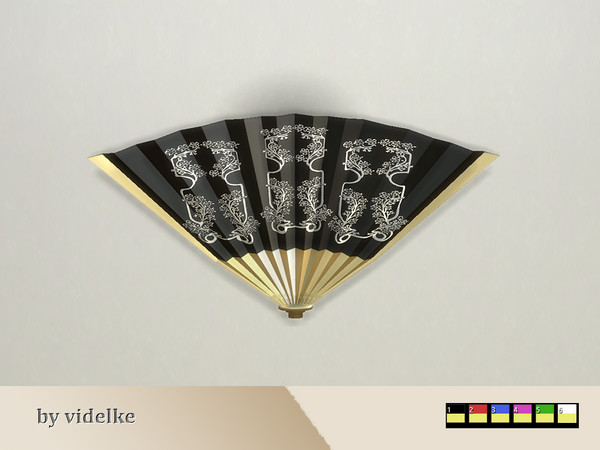 Sims 4 — Fan decoration by videlke2 — Decorations for theater and carnival.