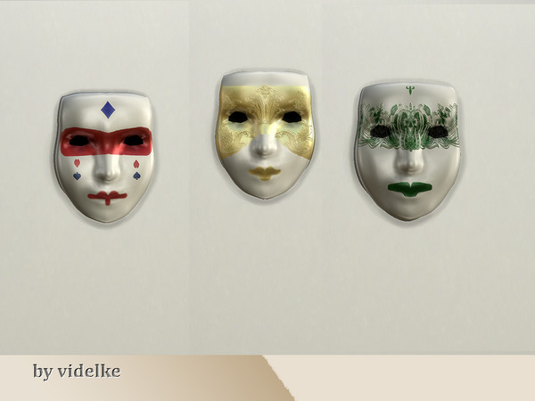 Sims 4 — Carnival mask by videlke2 — Decorations for theater and carnival.