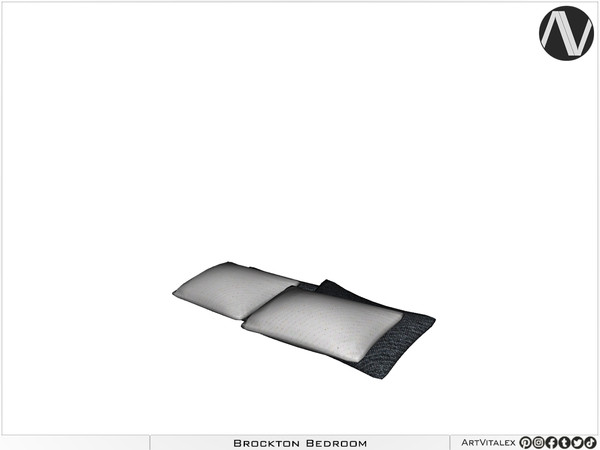 Sims 3 — Brockton Bed Pillows by ArtVitalex — Bedroom Collection All rights reserved - Belong to 2024 ArtVitalex@TSR -