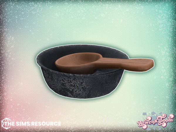 Sims 4 — Arcum Bathroom - Bowl With Ladle by ArwenKaboom — Base game object in multiple recolors. Find all items by