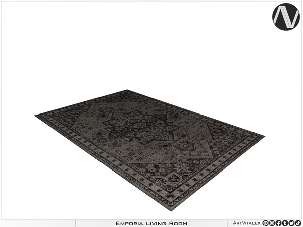 Sims 3 — Emporia Rug by ArtVitalex — Living Room Collection All rights reserved - Belong to 2024 ArtVitalex@TSR - Custom