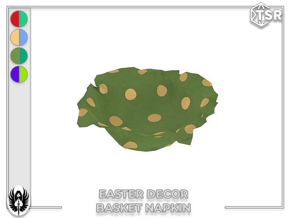 Sims 4 — Nemesis_im - Easter Basket Napkin by nemesis_im — Sets of furniture from Easter Decor Set includes 8 items
