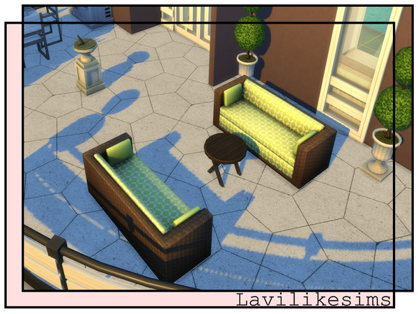 Sims 4 — Pavers Floor by lavilikesims — A stone floor for outside or anywhere, five sided shapes