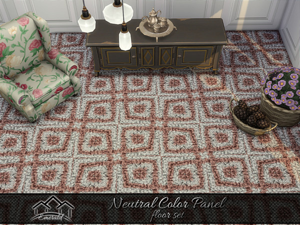 Sims 4 — Neutral Color Panel floor1 by Emerald — Neutral color panel adds sophistication and magnificence to your