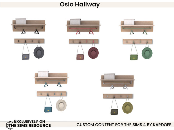 Sims 4 — kardofe_Oslo Hallway_Coat rack by kardofe — Furniture to decorate an entrance hall, in nordic style, matching