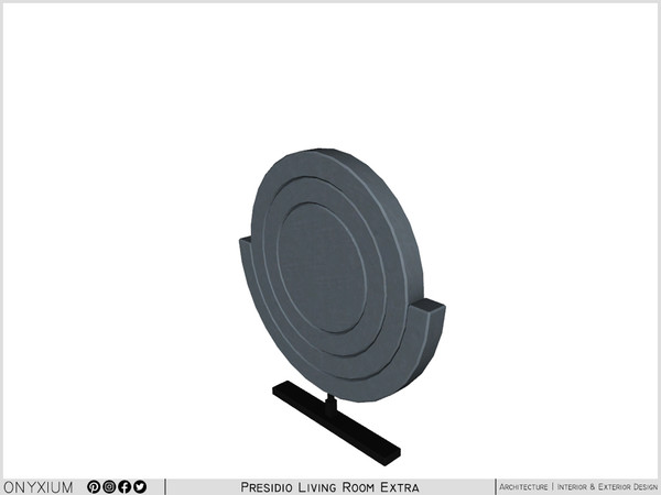 Sims 3 — Presidio Circular Decor by Onyxium — Onyxium@TSR Design Workshop Living Room Collection - Belong To The 2024