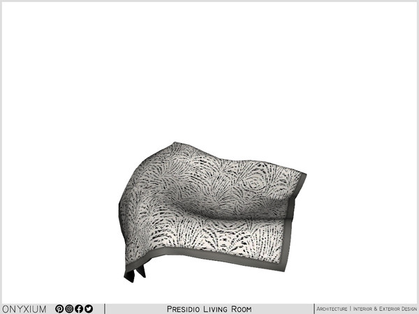 Sims 3 — Presidio Sofa Blanket by Onyxium — Onyxium@TSR Design Workshop Living Room Collection - Belong To The 2024 Year