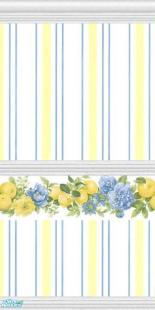 Sims 2 — Lemony by devilishdawn — Lemons on striped paper