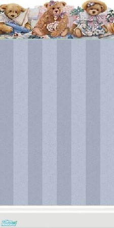 Sims 2 — Bears by devilishdawn — Bears on a blue striped paper