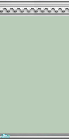 Sims 2 — NK PI Gothic Arch Paint - Sea Green by MoMama — Sea Green paint is topped by a gothic arch crown molding and