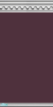 Sims 2 — NK PI Gothic Arch Paint - Purple by MoMama — Purple paint is topped by a gothic arch crown molding and matching