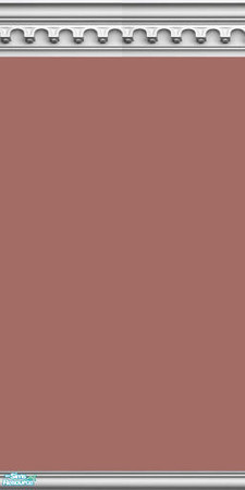 Sims 2 — NK PI Gothic Arch Paint - Dark Rose by MoMama — Dark Rose paint is topped by a gothic arch crown molding and