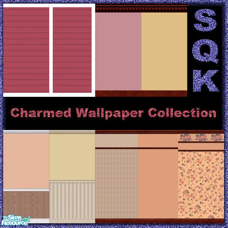 Sims 2 — Charmed Walls by SQK — From the TV show Charmed, here are the walls from the Halliwell Manor! Includes Dining