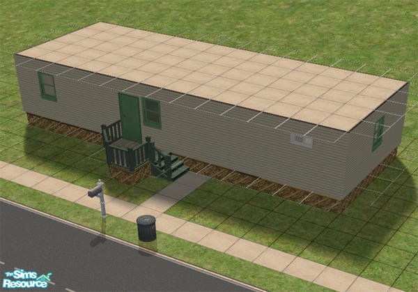 Sims 2 — Small Trailer by JuneberryBliss — I wanted to make something livable that was really cheap. So I thought what