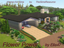 Sims 4 — Flower Power by ella47 — Flower Power Is a nice Bungalo on a Hill