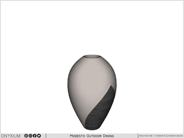 Sims 3 — Modesto Big Vase by Onyxium — Onyxium@TSR Design Workshop Outdoor And Garden Collection - Belong To The 2024