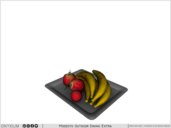 Sims 3 — Modesto Fruit Plate by Onyxium — Onyxium@TSR Design Workshop Outdoor And Garden Collection - Belong To The 2024