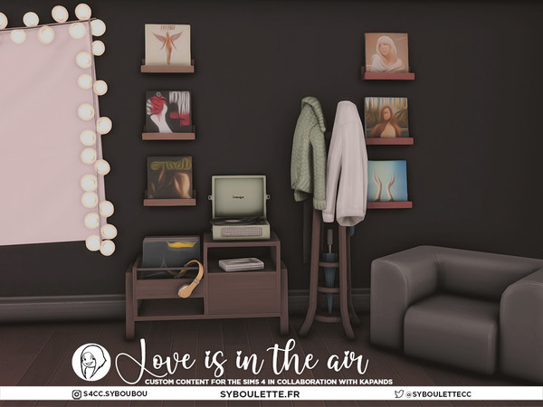 Sims 4 — Love Is In The Air - Messy heels shoes by Syboubou — Love Is In The Air is a set designed in collaboration with