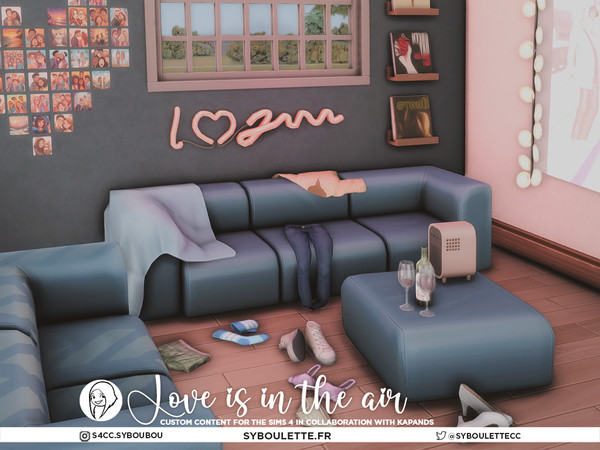 Sims 4 — Love is in the Air - Messy t-shirt | cloth by Syboubou — Love Is In The Air is a set designed in collaboration