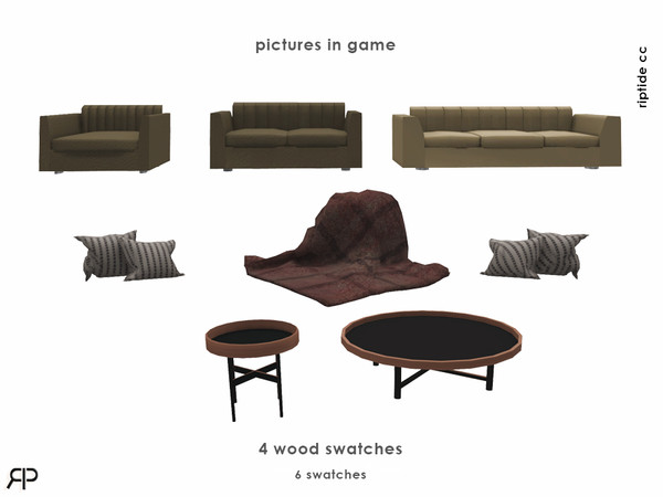 Sims 4 — RiptideCC-Steelworks Loft Collection Pillows by Riptidecc — Experience the perfect fusion of industrial design