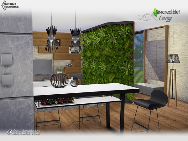 Sims 4 — Energy vertical garden by SIMcredible! — by SIMcredibledesigns.com available at TSR 4 colors variations
