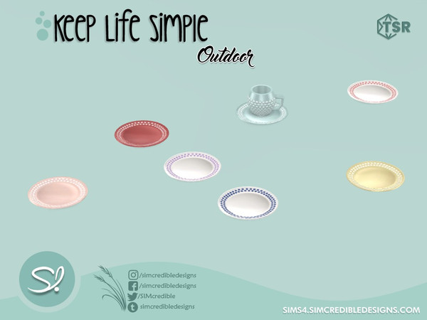 Sims 4 — Keep life simple outdoor Saucer by SIMcredible! — by SIMcredibledesigns.com available exclusively at TSR 9