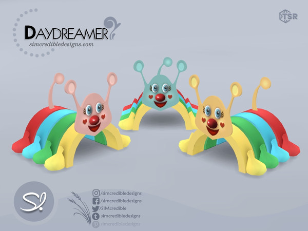 Sims 4 — Daydreamer [decor] play tunnel by SIMcredible! — It's a base game decor play tunnel. by SIMcredibledesigns.com