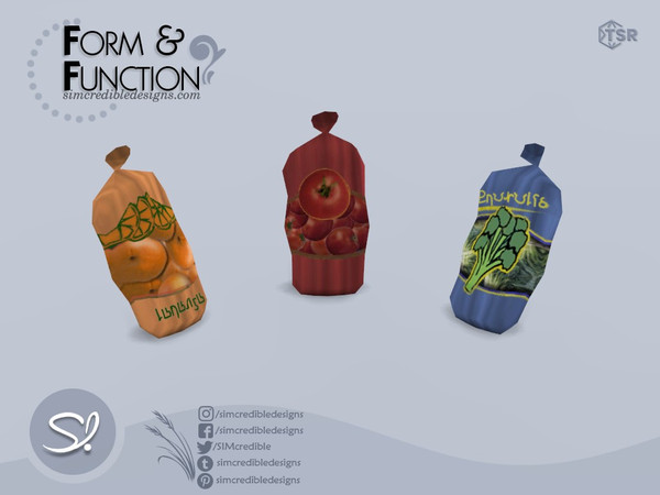 Sims 4 — Form and Function Produce by SIMcredible! — *Decor only just like EA clutter* by SIMcredibledesigns.com