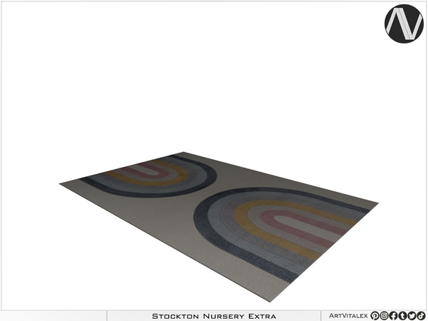 Sims 3 — Stockton Rug by ArtVitalex — Nursery Collection All rights reserved - Belong to 2024 ArtVitalex@TSR - Custom