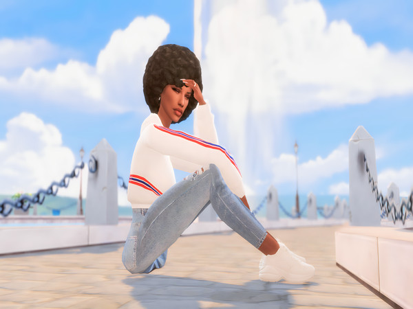 Sims 4 — [SimShadyy] Summertime Feels by SimShadyy00 — A pose pack that includes the 4 poses. Place teleporter anywhere,