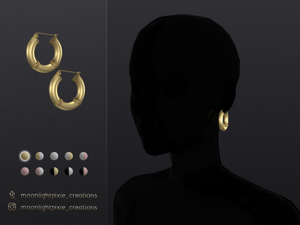 Sims 4 — Paula Earrings by moonlightpixie_ — New mesh, base game compatible.
