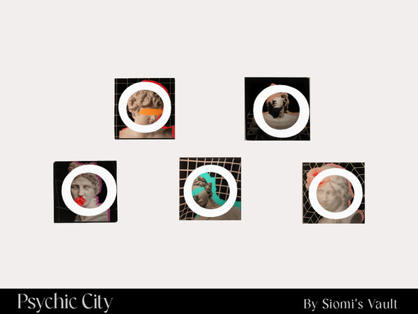 Sims 4 — Psychic City - O Paintings by siomisvault — I made this set and I'm loving it I hope you like it too! Thank you
