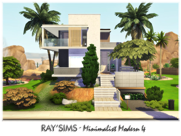 Sims 4 — Minimalist Modern 4 by RayDesign9 — This house has 3 bedroom and 2 bathroom,