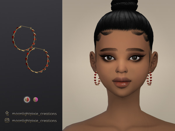 Sims 4 — Earrings N10 by moonlightpixie_ — New mesh, base game compatible.