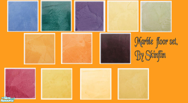 Sims 2 — marble floor set by skinflin — style is the way to go with these marble floor tiles.many colours to choose